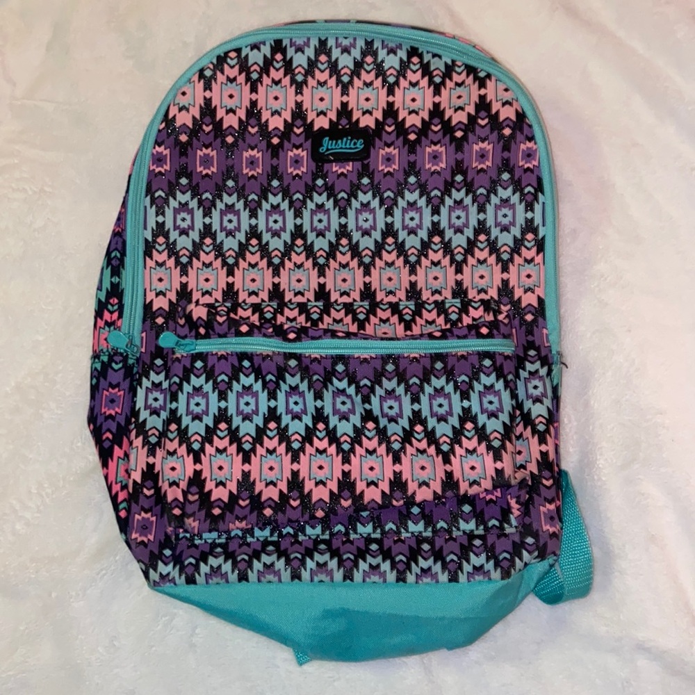 Justice Aztec boho backpack